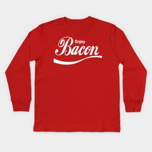 Enjoy Bacon Kids Long Sleeve T-Shirt